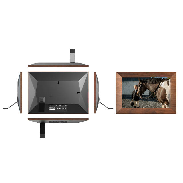 KODAK CF102P BURLYWOOD 10.1 inch HD 1280x800 IPS 1+32GB plastic Frame,Wifi digital Photo Frame (Burlywood) | CF102P BURLYWOOD