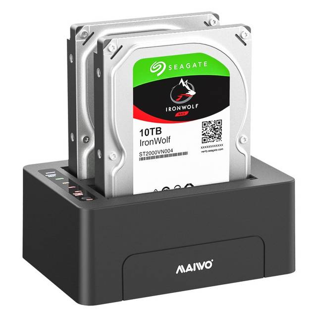 MAIWO K3082 2 Bays Docking Station for 2.5 inch/3.5 inch SATA HDD/SSD | K3082
