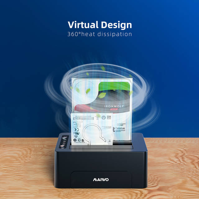 MAIWO K3082 2 Bays Docking Station for 2.5 inch/3.5 inch SATA HDD/SSD | K3082