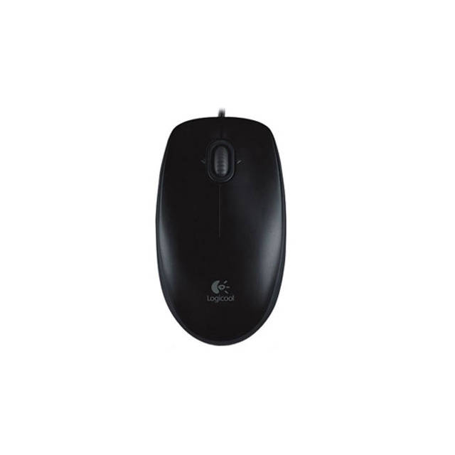Logitech M100 Wired USB Mouse, 3-Buttons,1000 DPI Optical Tracking, Ambidextrous, Compatible with PC, Mac, Laptop (Gray) | 910-001601