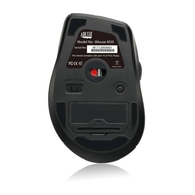 Adesso iMouse M20R - Wireless Ergonomic Optical Mouse | IMOUSE M20R