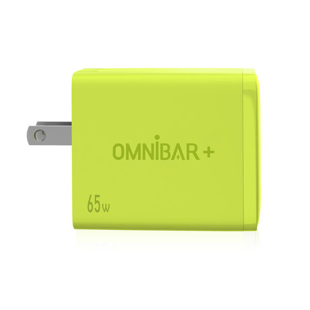 OMNIBARPLUS 65W USB C Charger - 3 Port GaN III Fast Charging Block, Support PPS PD 3.0 USB C Wall Charger | OMN-GAN-3PUS65EB O16-000008
