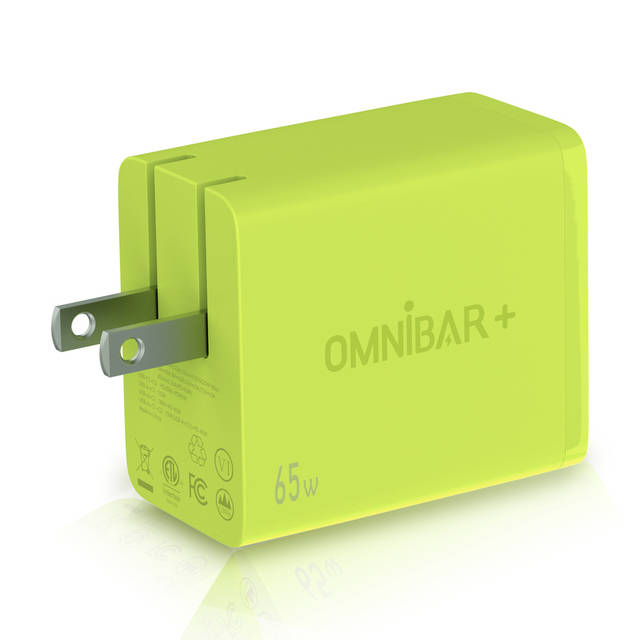 OMNIBARPLUS 65W USB C Charger - 3 Port GaN III Fast Charging Block, Support PPS PD 3.0 USB C Wall Charger | OMN-GAN-3PUS65EB O16-000008