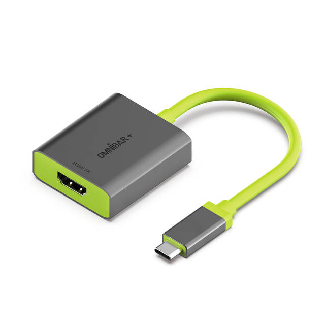 OMNIBARPLUS USB C Hub - 4K 60Hz HDMI, USB-C 5Gbps, 60W PD with USB-C 5Gbps, for MacBook, XPS, Surface Pro | OMN-HUB003 O16-000013