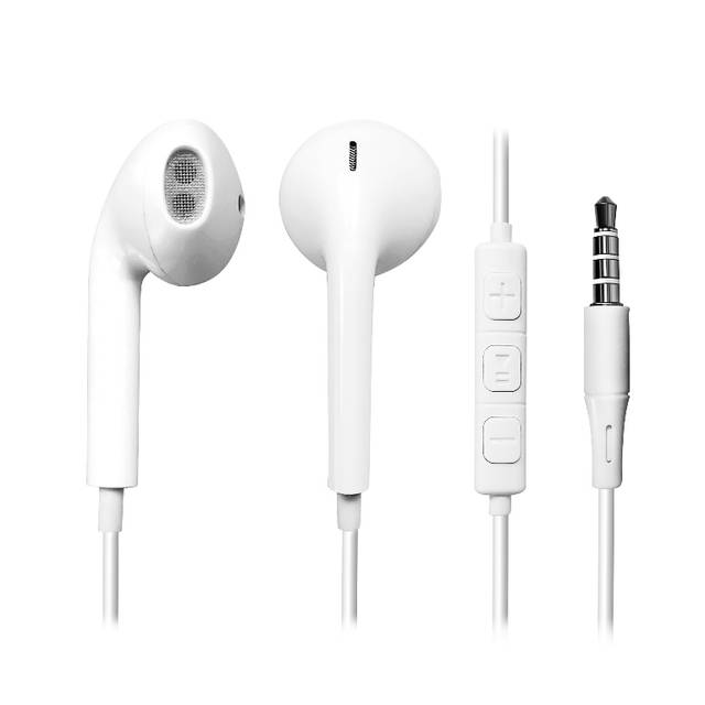 iMicro SP-IMT11 - Earphones with mic - ear-bud - wired - 3.5 mm jack - white | T11