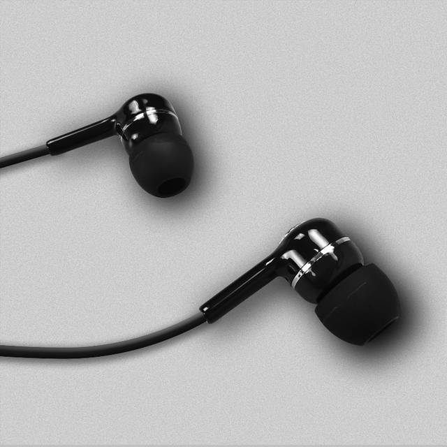 iMicro SP-IMT22 - Earphones with mic - in-ear - wired - 3.5 mm jack - black | T22