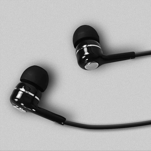 iMicro SP-IMT22 - Earphones with mic - in-ear - wired - 3.5 mm jack - black | T22