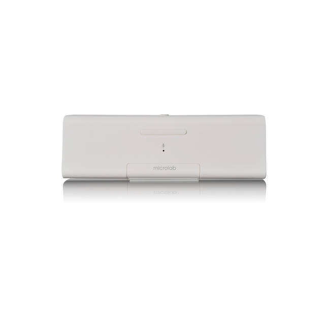 Microlab MD212 Wireless Bluetooth Portable Stereo Speaker w/ Microphone & Rechargeable Battery & Retractable Tray (White) | MD212WHITE